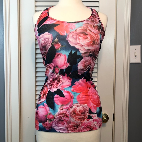 lululemon athletica Tops - Lululemon Cool Racerback Tank Top Secret Garden